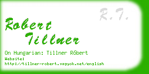 robert tillner business card